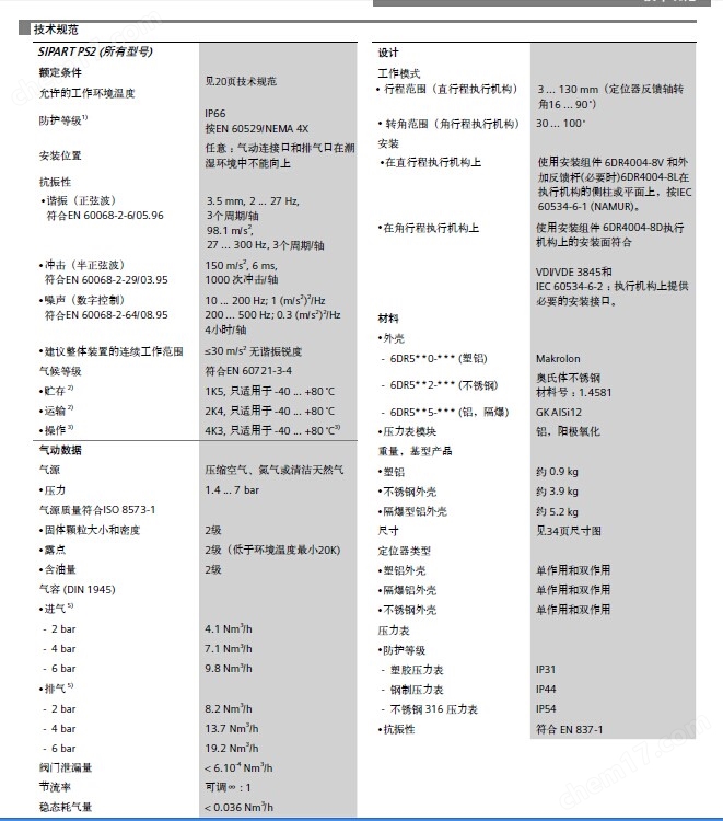 6DR5015-0EN00-0AA0智能型阀门定位器